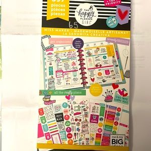 The Happy Planner Girl Miss Maker Classes Sticker Book